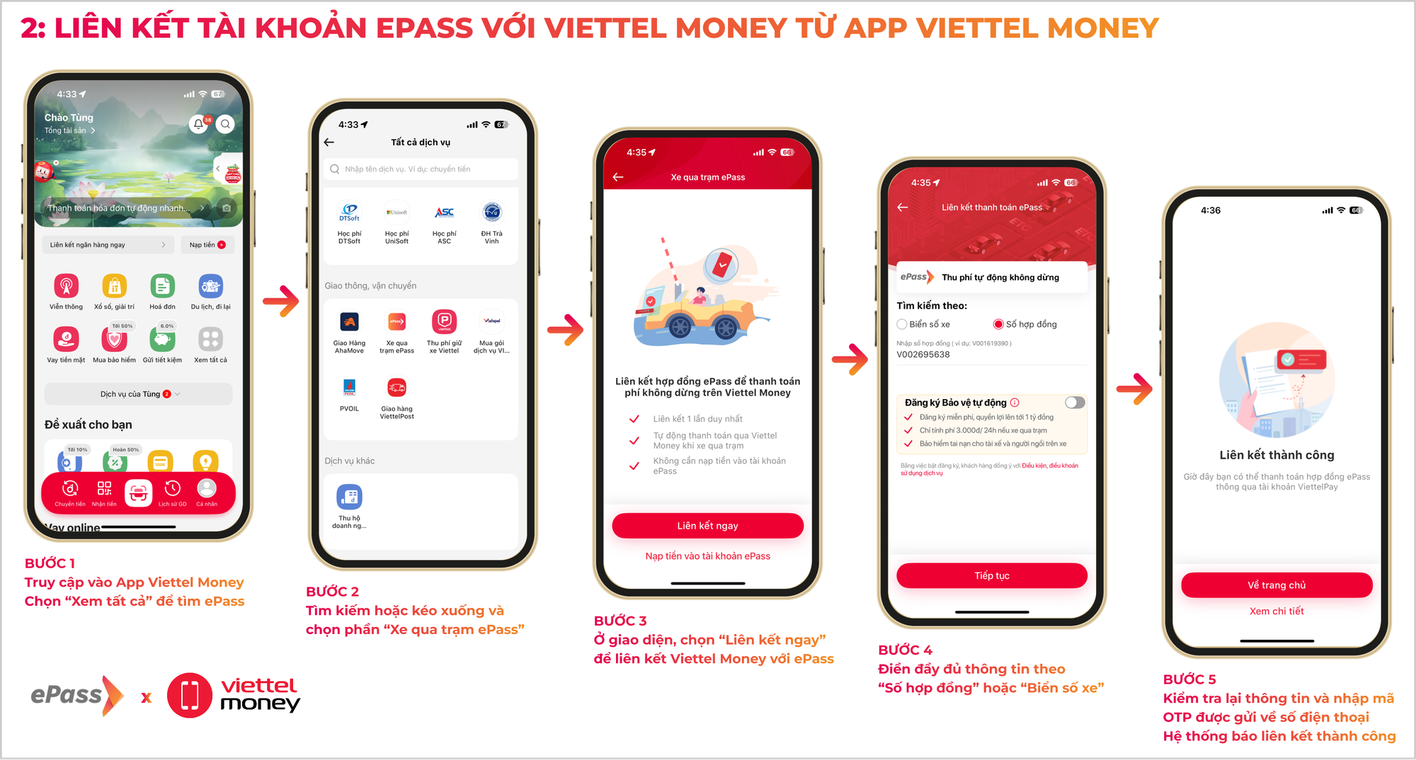 Hướng dẫn chuyển đổi sang tài khoản giao thông đối với chủ phương tiện sử dụng Epass